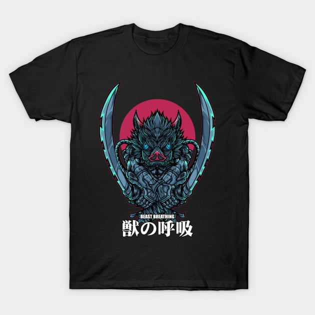 Inosuke Demon Slayer T-Shirt by NightHunter